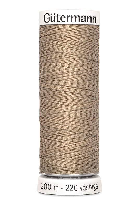 Gütermann alle stoffers sytråd, 200 m, farve 215 – Beige
