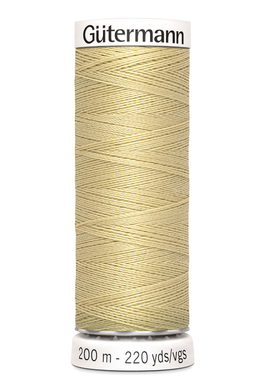 Gütermann alle stoffers sytråd, 200 m, farve 249 – Beige