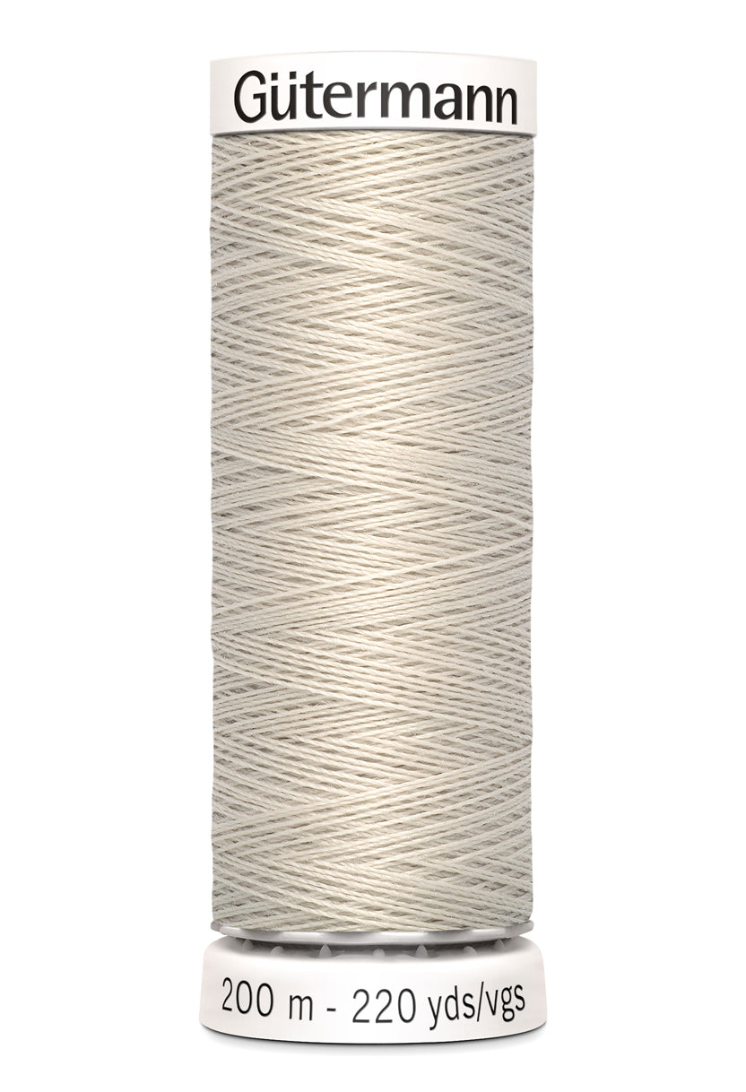 Gütermann alle stoffers sytråd, 200 m, farve 299 – Lys beige