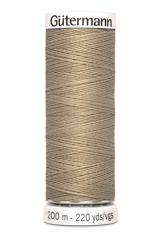 Gütermann alle stoffers sytråd, 200 m, farve 464 – Beige