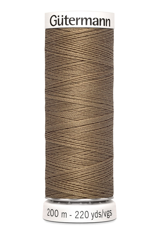 Gütermann alle stoffers sytråd, 200 m, farve 850 – Beige