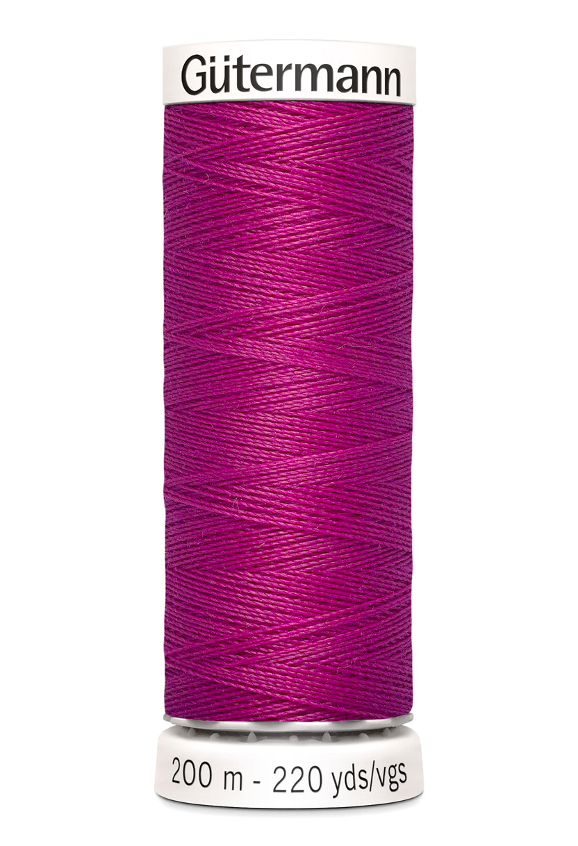 Gütermann alle stoffers sytråd, 200 m, farve 877 – Mørk pink