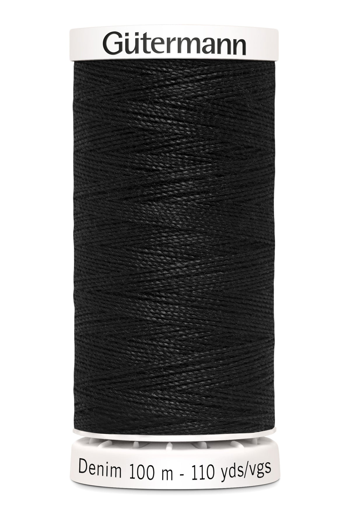 Gütermann Denim, 100 m, farve 1000 – Sort