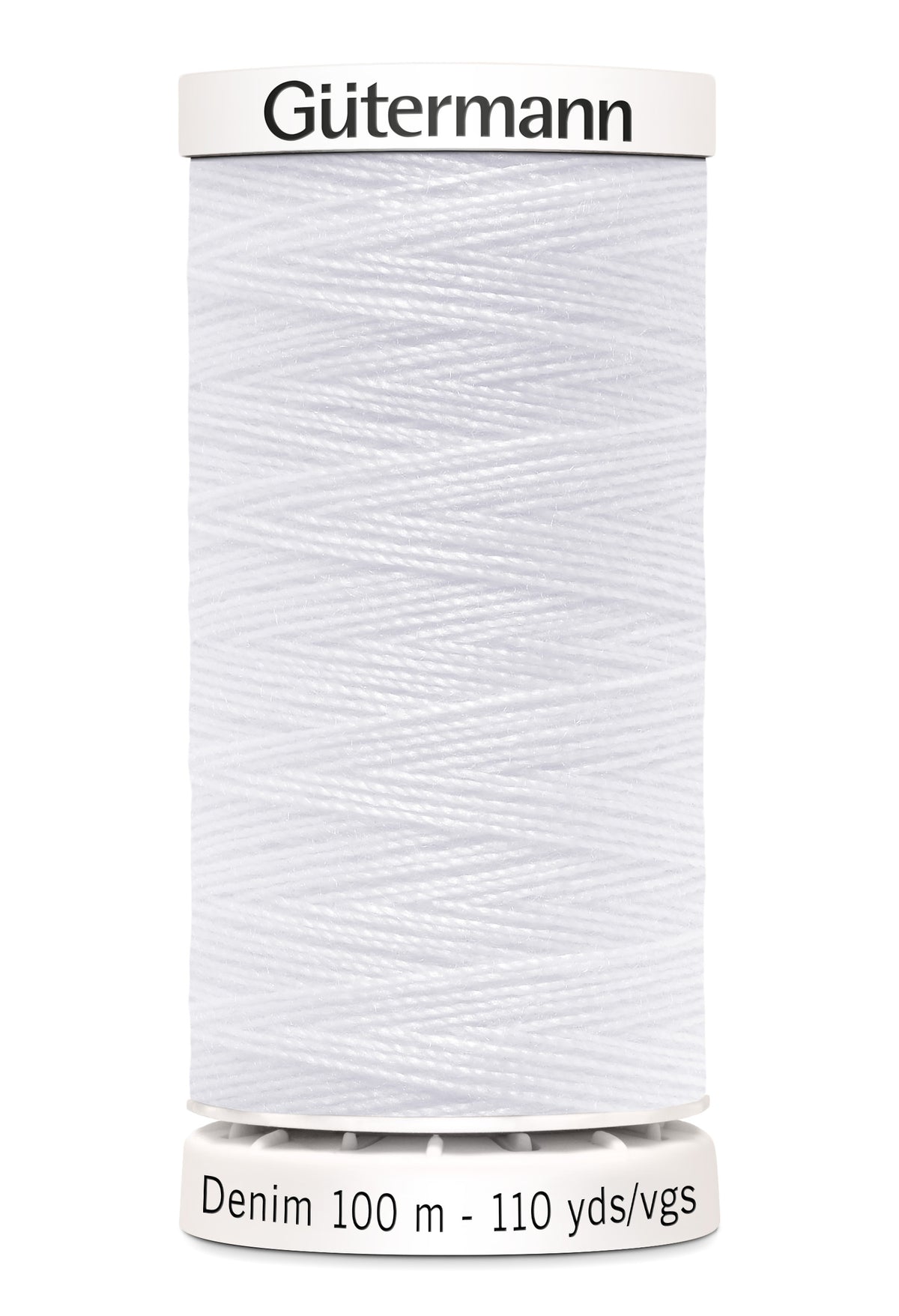 Gütermann Denim, 100 m, farve 1005 – Hvid