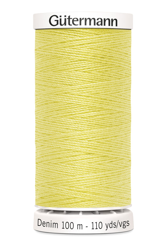 Gütermann Denim, 100 m, farve 1380 – Lysegul