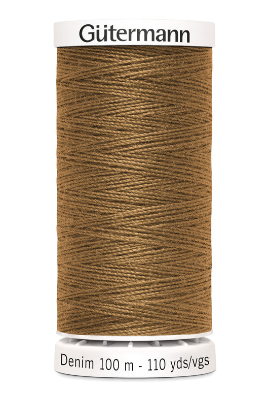 Gütermann Denim, 100 m, farve 2000 – Brun