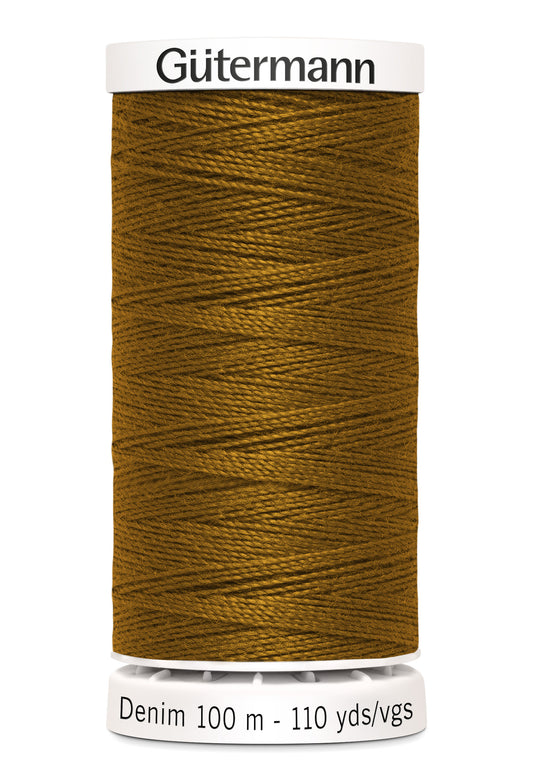 Gütermann Denim, 100 m, farve 2040 – Gulbrun