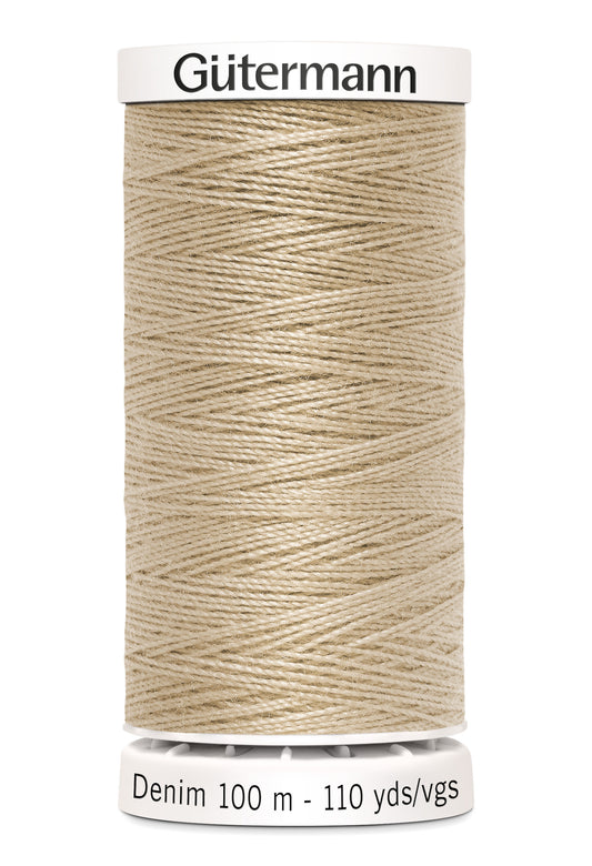 Gütermann Denim, 100 m, farve 2795 – Beige