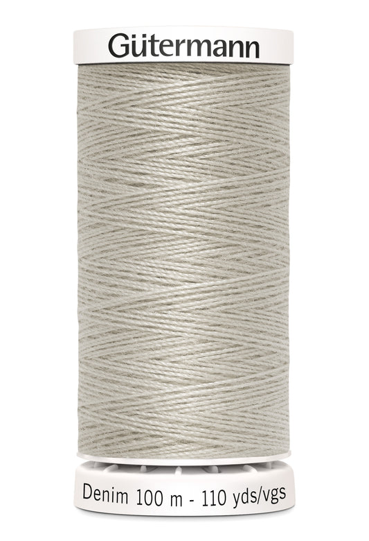 Gütermann Denim, 100 m, farve 3070 – Kitgrå