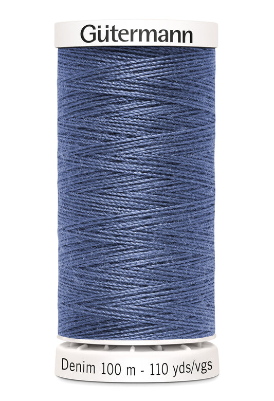 Gütermann Denim, 100 m, farve 6075 – Denimblå
