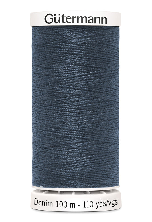 Gütermann Denim, 100 m, farve 7635 – Blågrå