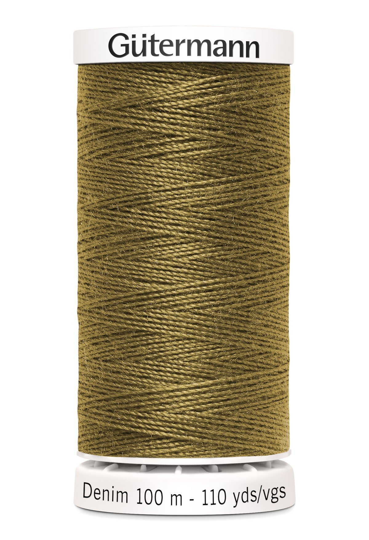 Gütermann Denim, 100 m, farve 8955 – Gyldenbrun