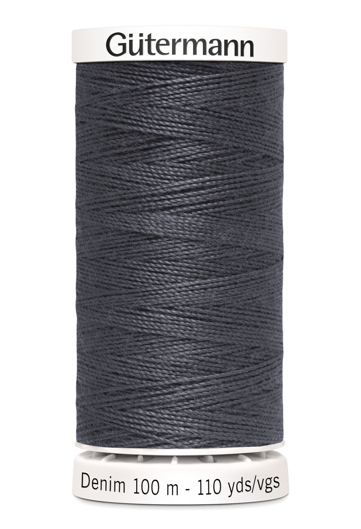 Gütermann Denim, 100 m, farve 9455 – Mørkegrå