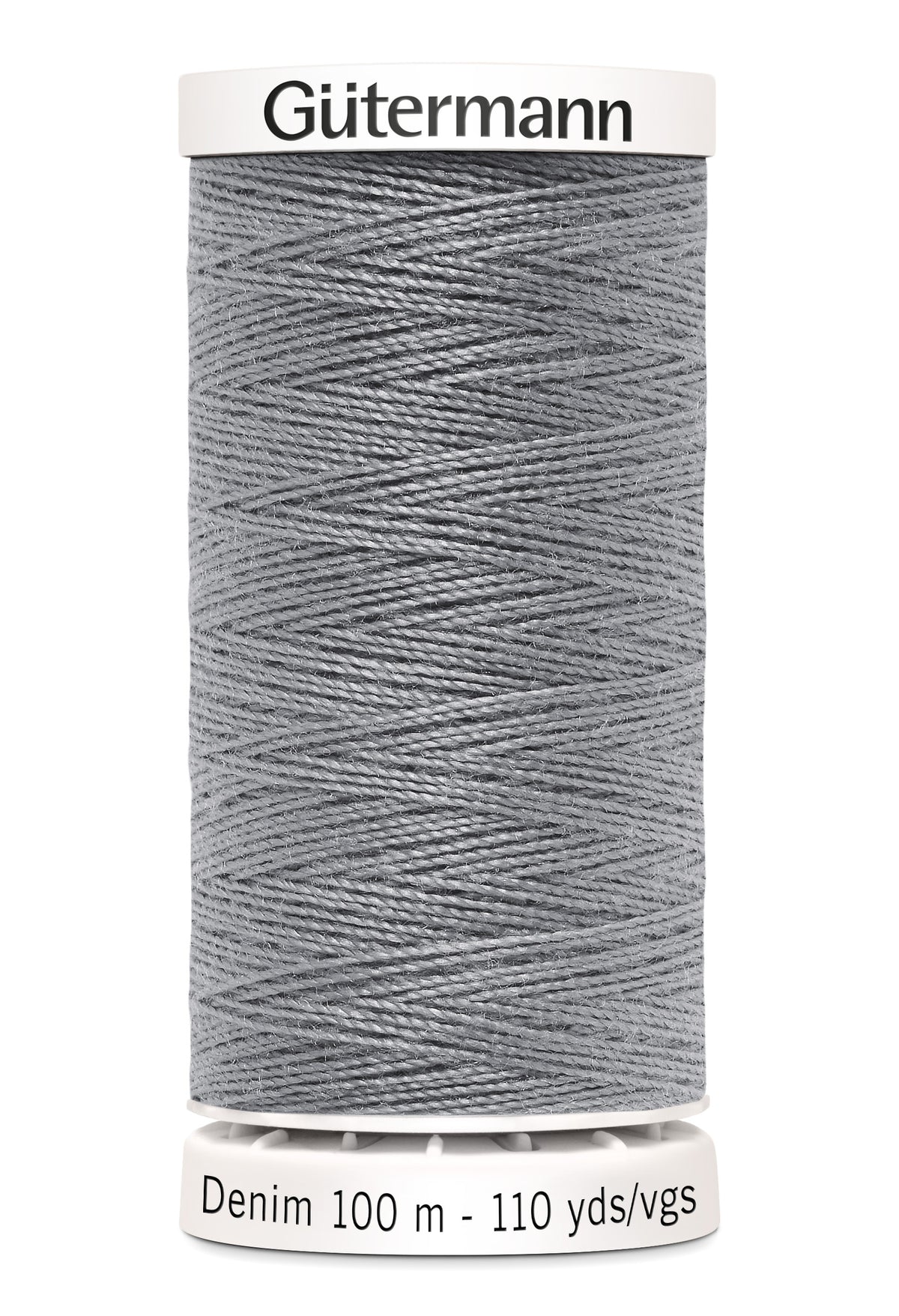 Gütermann Denim, 100 m, farve 9625 – Mellemgrå