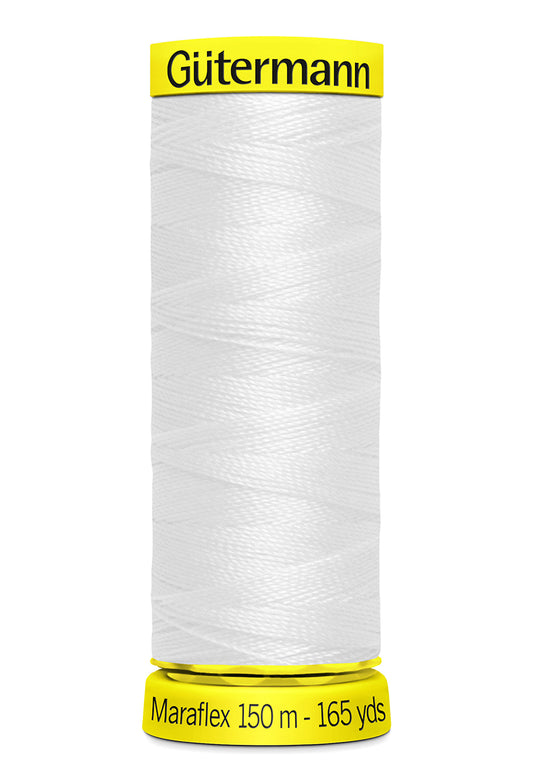Gütermann Maraflex, 150 m, farve 800 – Hvid