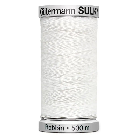 Gütermann Bobbin Undertråd 500M hvid/sort