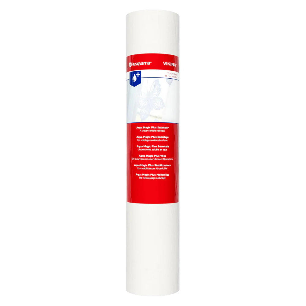 Aqua Magic Plus Stabilizer – Vandopløselig stabilisering til præcise broderier!