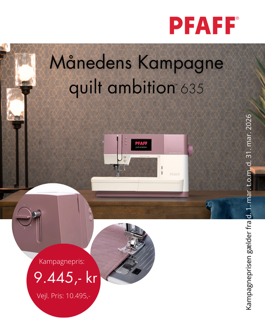 Pfaff Quilt Ambition 635 *160 ÅRS JUBILÆUMS MASKINE*