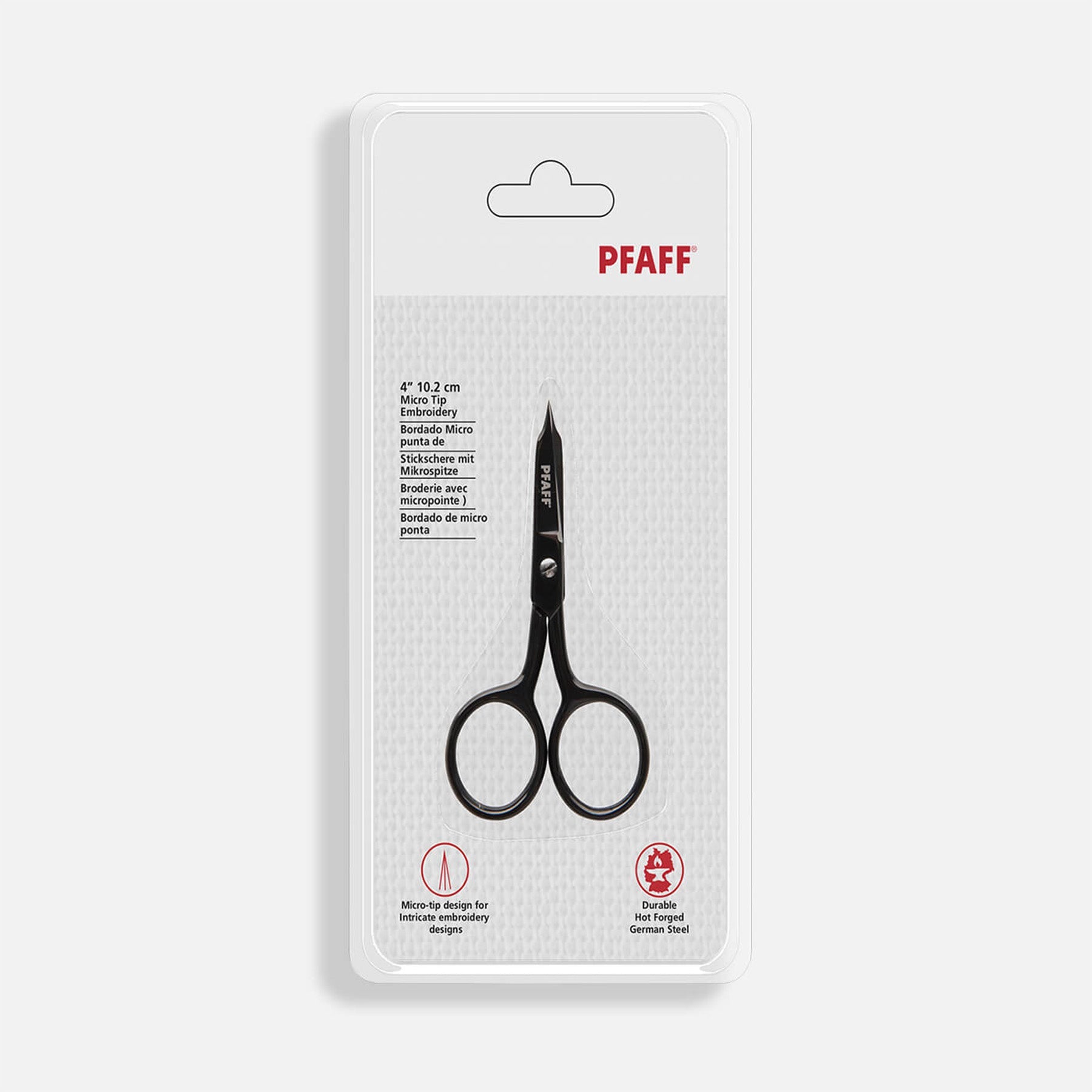 PFAFF Micro Tip Straight Blade Saks 4”